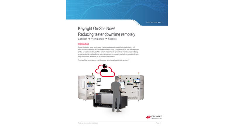 Reducing Downtime Remotely with Keysight On-Site Now!